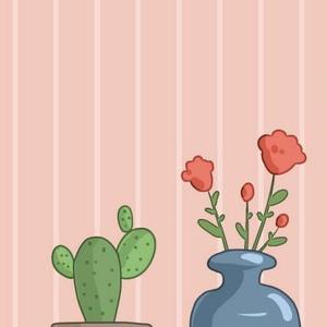 仙人掌与花 头像